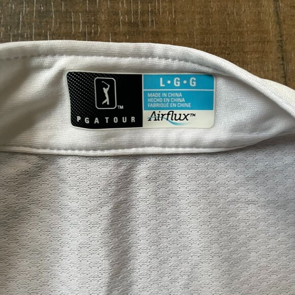 PGA TOUR Airflux Sleeveless Golf Top Mint Green White Purple Large L - Picture 2 of 6
